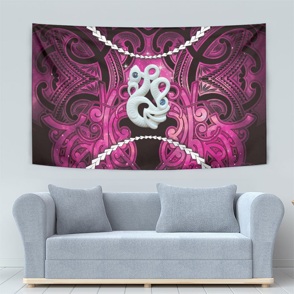 Maori Matariki Manaia Mawhero Tapestry Maori Kowhaiwhai Pattern Galaxy