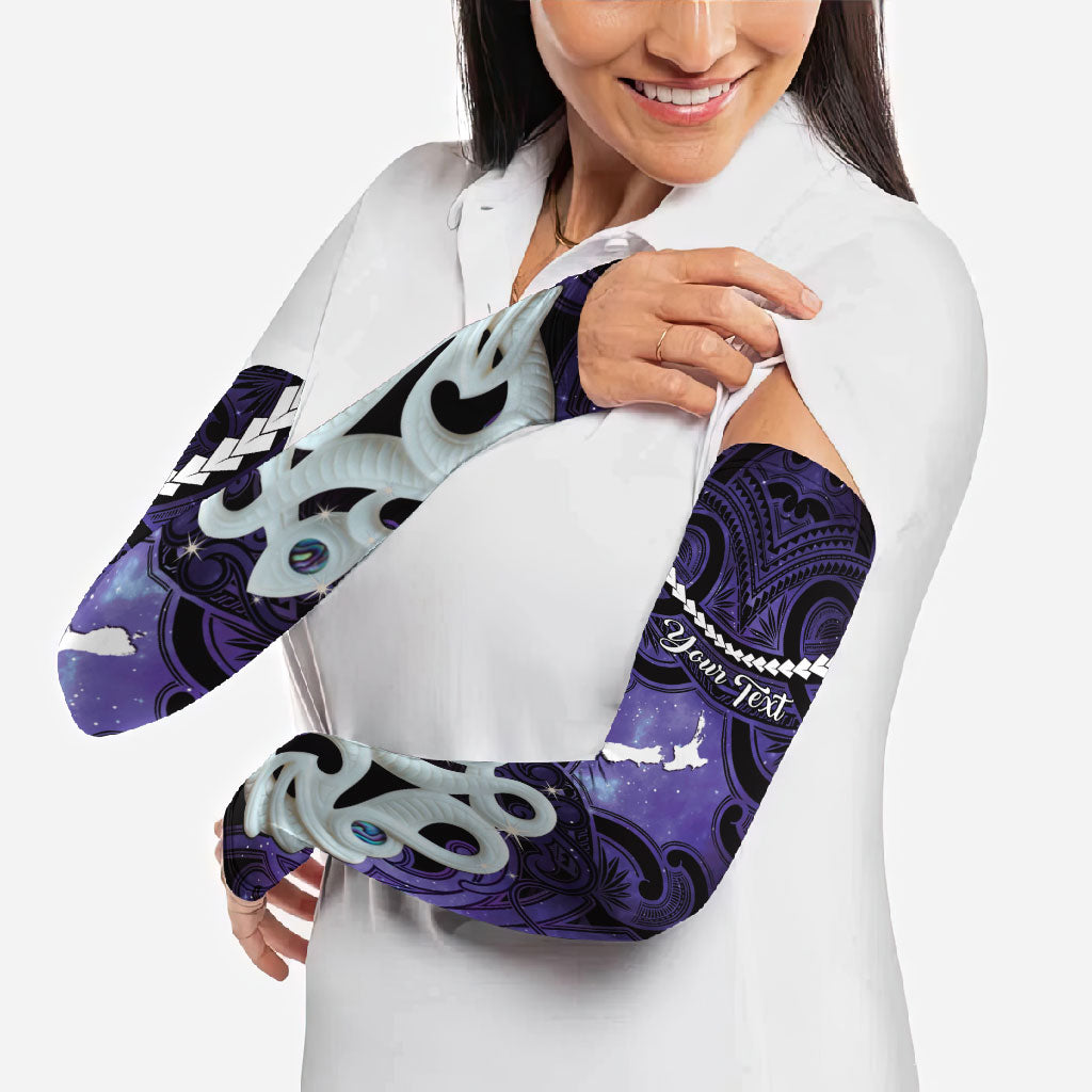 Personalised Maori Matariki Manaia Waiporoporo Arm Sleeves Maori Kowhaiwhai Pattern Galaxy