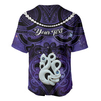 Personalised Maori Matariki Manaia Waiporoporo Baseball Jersey Maori Kowhaiwhai Pattern Galaxy