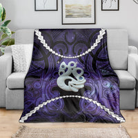 Maori Matariki Manaia Waiporoporo Blanket Maori Kowhaiwhai Pattern Galaxy