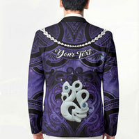 Personalised Maori Matariki Manaia Waiporoporo Blazer Maori Kowhaiwhai Pattern Galaxy