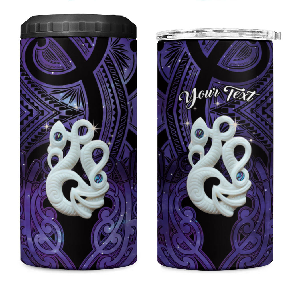 Personalised Maori Matariki Manaia Waiporoporo 4 in 1 Can Cooler Tumbler Maori Kowhaiwhai Pattern Galaxy