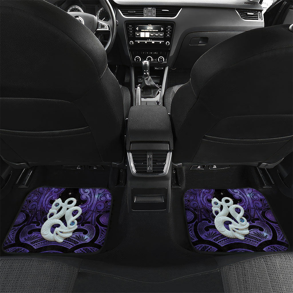 Personalised Maori Matariki Manaia Waiporoporo Car Mats Maori Kowhaiwhai Pattern Galaxy