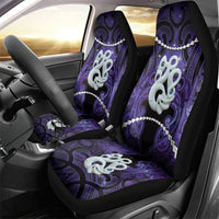 Maori Matariki Manaia Waiporoporo Car Seat Cover Maori Kowhaiwhai Pattern Galaxy