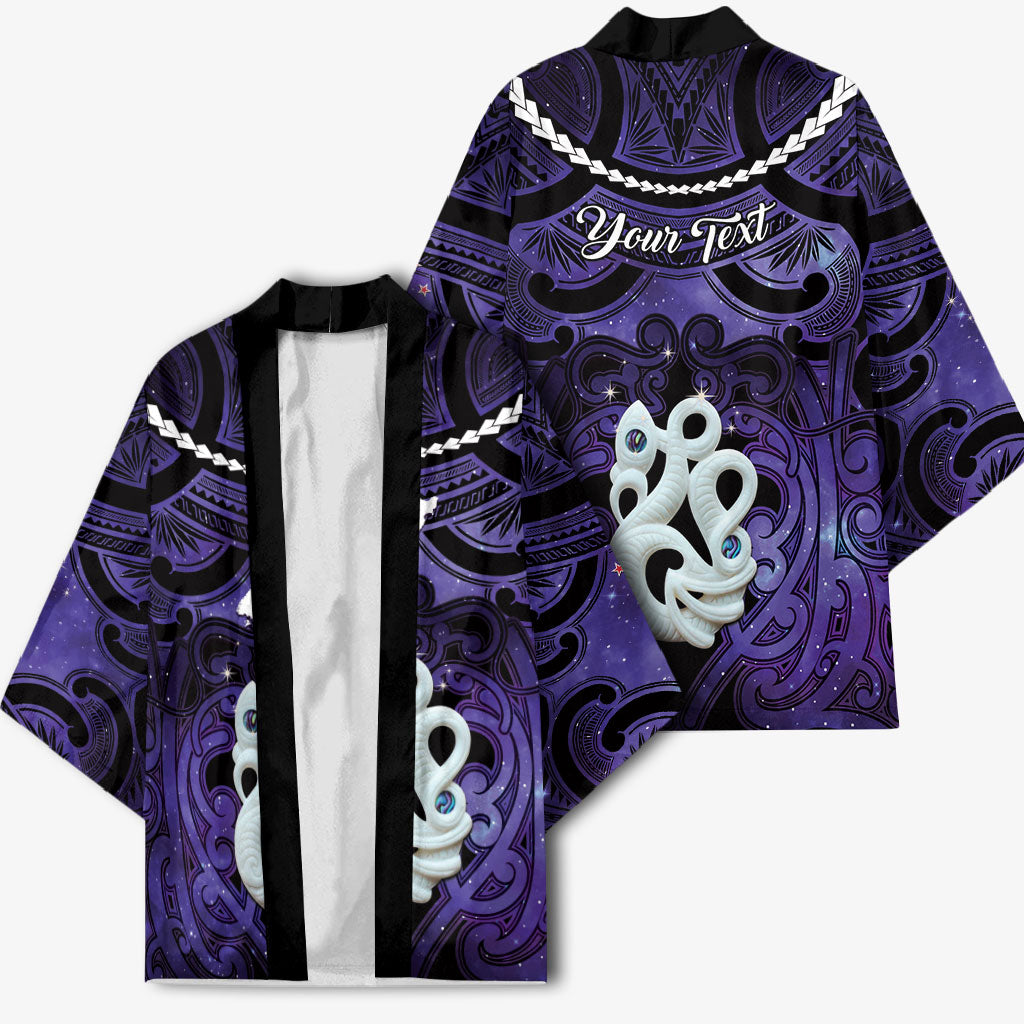 Personalised Maori Matariki Manaia Waiporoporo Kimono Maori Kowhaiwhai Pattern Galaxy
