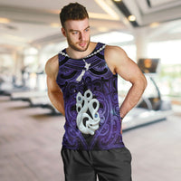 Personalised Maori Matariki Manaia Waiporoporo Men Tank Top Maori Kowhaiwhai Pattern Galaxy