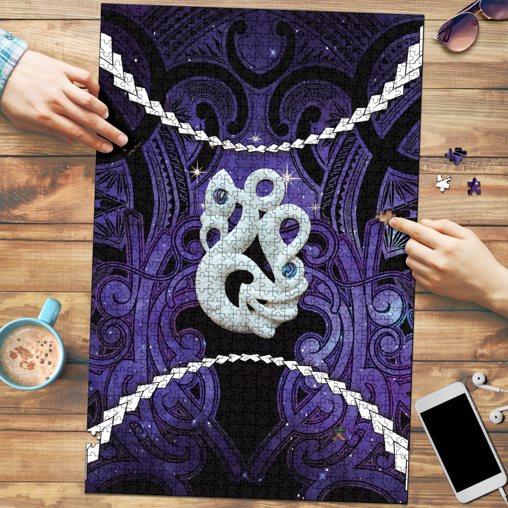 Maori Matariki Manaia Waiporoporo Puzzle Maori Kowhaiwhai Pattern Galaxy