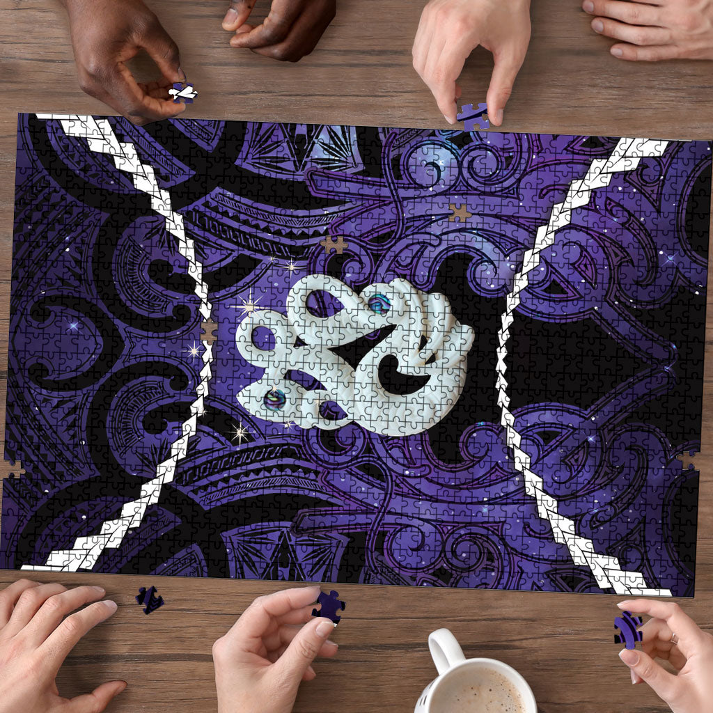 Maori Matariki Manaia Waiporoporo Puzzle Maori Kowhaiwhai Pattern Galaxy