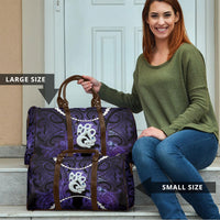Maori Matariki Manaia Waiporoporo Travel Bag Maori Kowhaiwhai Pattern Galaxy