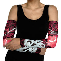 Personalised Maori Matariki Manaia Whero Arm Sleeves Maori Kowhaiwhai Pattern Galaxy