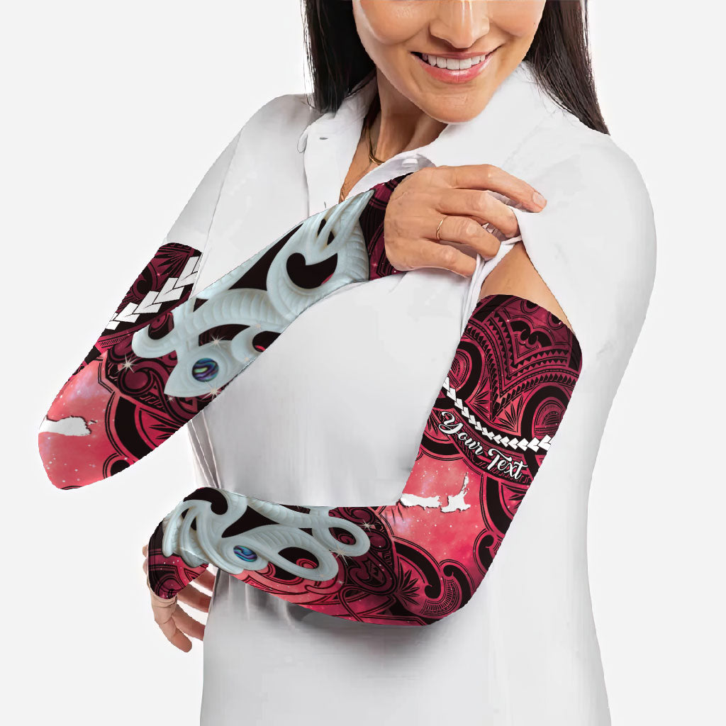 Personalised Maori Matariki Manaia Whero Arm Sleeves Maori Kowhaiwhai Pattern Galaxy