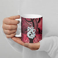 Personalised Maori Matariki Manaia Whero Ceramic Mug Maori Kowhaiwhai Pattern Galaxy