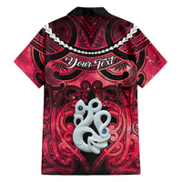 Personalised Maori Matariki Manaia Whero Family Matching Puletasi and Hawaiian Shirt Maori Kowhaiwhai Pattern Galaxy LT01 - Polynesian Pride