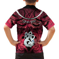 Personalised Maori Matariki Manaia Whero Hawaiian Shirt Maori Kowhaiwhai Pattern Galaxy