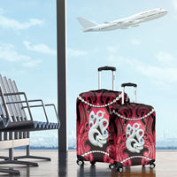 Maori Matariki Manaia Whero Luggage Cover Maori Kowhaiwhai Pattern Galaxy