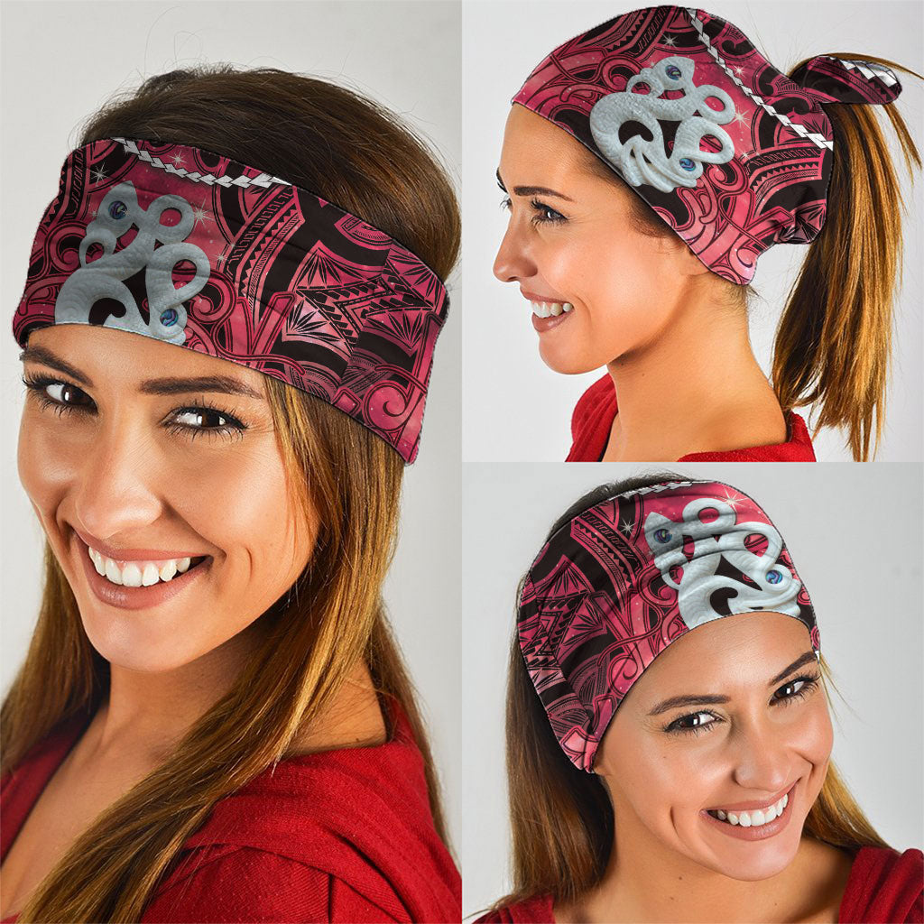 Maori Matariki Manaia Whero Neck Gaiter Maori Kowhaiwhai Pattern Galaxy
