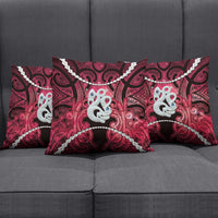Maori Matariki Manaia Whero Pillow Cover Maori Kowhaiwhai Pattern Galaxy