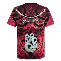 Personalised Maori Matariki Manaia Whero Rugby Jersey Maori Kowhaiwhai Pattern Galaxy