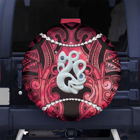 Maori Matariki Manaia Whero Spare Tire Cover Maori Kowhaiwhai Pattern Galaxy