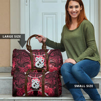 Maori Matariki Manaia Whero Travel Bag Maori Kowhaiwhai Pattern Galaxy