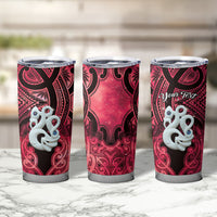 Personalised Maori Matariki Manaia Whero Tumbler Cup Maori Kowhaiwhai Pattern Galaxy