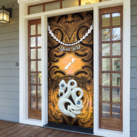Personalised Maori Matariki Manaia Kowhai Door Cover Maori Kowhaiwhai Pattern Galaxy