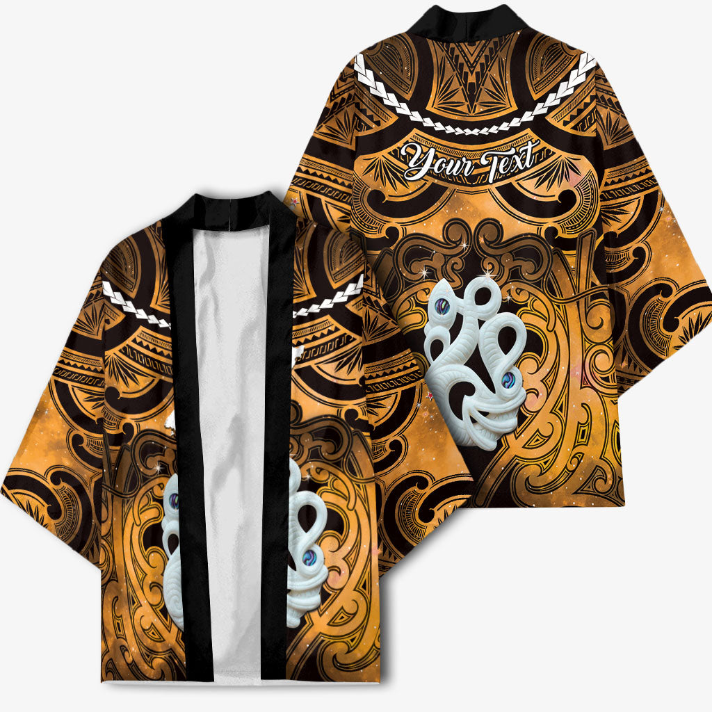 Personalised Maori Matariki Manaia Kowhai Kimono Maori Kowhaiwhai Pattern Galaxy