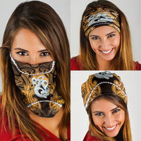 Maori Matariki Manaia Kowhai Neck Gaiter Maori Kowhaiwhai Pattern Galaxy
