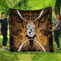 Maori Matariki Manaia Kowhai Quilt Maori Kowhaiwhai Pattern Galaxy