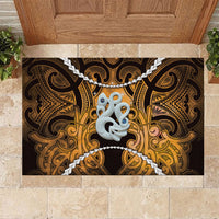 Maori Matariki Manaia Kowhai Rubber Doormat Maori Kowhaiwhai Pattern Galaxy