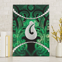 Maori Matariki Hei Matau Kakariki Canvas Wall Art Maori Kowhaiwhai Pattern Galaxy