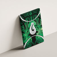Maori Matariki Hei Matau Kakariki Canvas Wall Art Maori Kowhaiwhai Pattern Galaxy