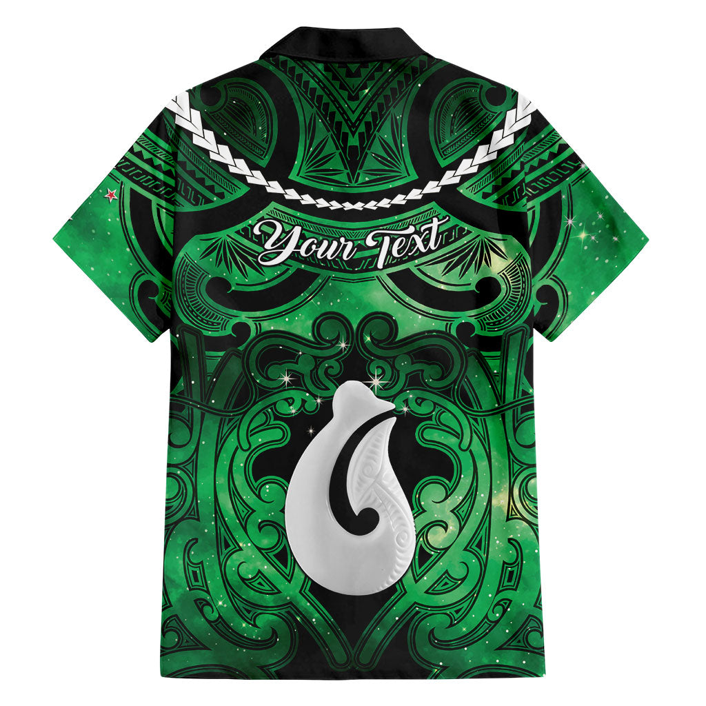 Personalised Maori Matariki Hei Matau Kakariki Family Matching Tank Maxi Dress and Hawaiian Shirt Maori Kowhaiwhai Pattern Galaxy LT01 - Polynesian Pride