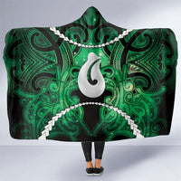 Maori Matariki Hei Matau Kakariki Hooded Blanket Maori Kowhaiwhai Pattern Galaxy