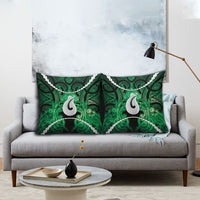 Maori Matariki Hei Matau Kakariki Pillow Cover Maori Kowhaiwhai Pattern Galaxy
