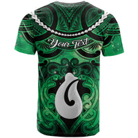 Personalised Maori Matariki Hei Matau Kakariki T Shirt Maori Kowhaiwhai Pattern Galaxy