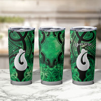 Personalised Maori Matariki Hei Matau Kakariki Tumbler Cup Maori Kowhaiwhai Pattern Galaxy