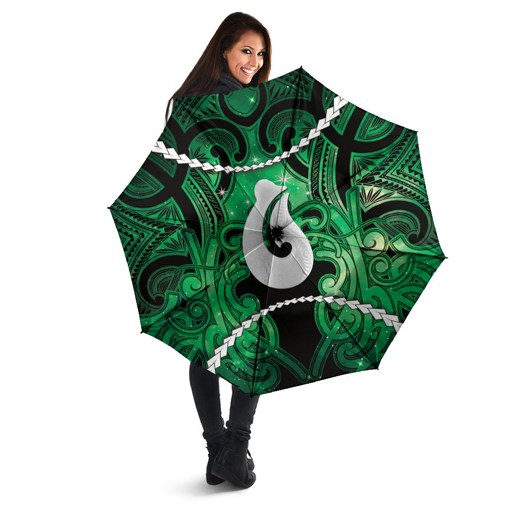Maori Matariki Hei Matau Kakariki Umbrella Maori Kowhaiwhai Pattern Galaxy