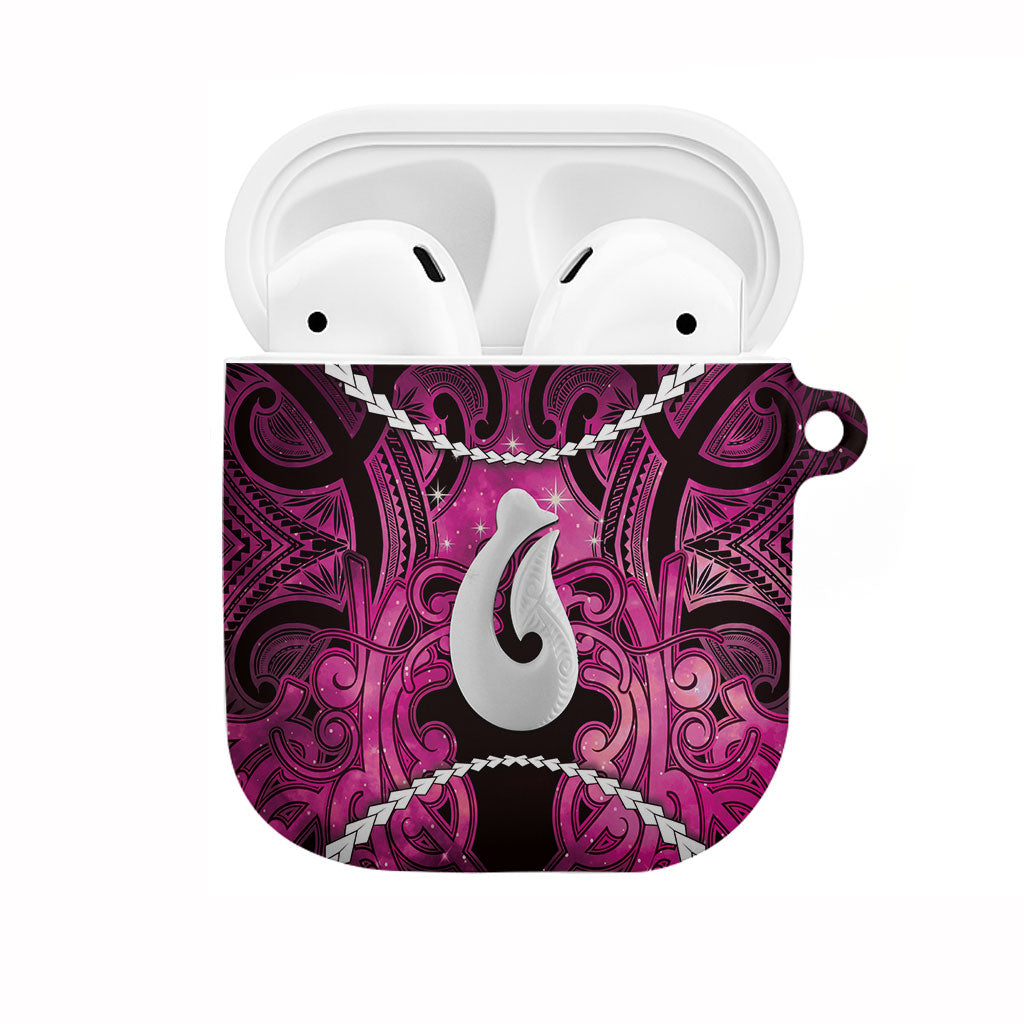 Maori Matariki Hei Matau Mawhero AirPods Case Maori Kowhaiwhai Pattern Galaxy