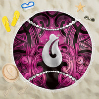 Maori Matariki Hei Matau Mawhero Beach Blanket Maori Kowhaiwhai Pattern Galaxy
