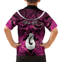 Personalised Maori Matariki Hei Matau Mawhero Family Matching Tank Maxi Dress and Hawaiian Shirt Maori Kowhaiwhai Pattern Galaxy LT01 - Polynesian Pride