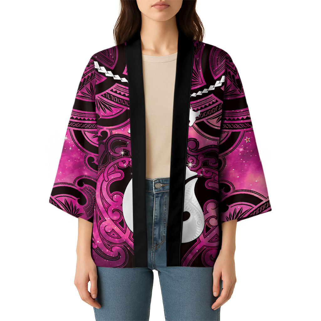 Personalised Maori Matariki Hei Matau Mawhero Kimono Maori Kowhaiwhai Pattern Galaxy