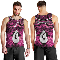 Personalised Maori Matariki Hei Matau Mawhero Men Tank Top Maori Kowhaiwhai Pattern Galaxy