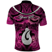 Personalised Maori Matariki Hei Matau Mawhero Polo Shirt Maori Kowhaiwhai Pattern Galaxy