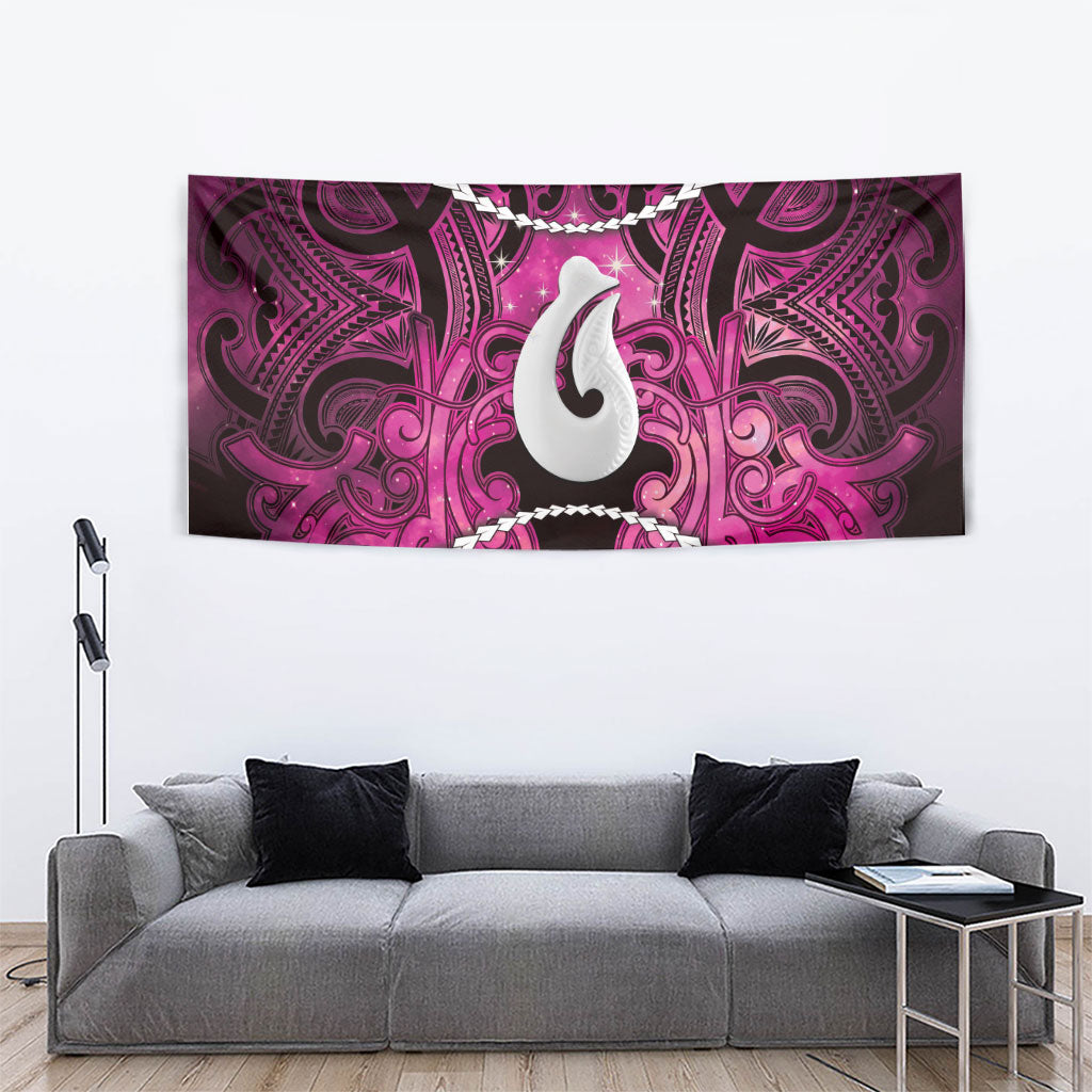 Maori Matariki Hei Matau Mawhero Tapestry Maori Kowhaiwhai Pattern Galaxy
