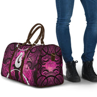 Maori Matariki Hei Matau Mawhero Travel Bag Maori Kowhaiwhai Pattern Galaxy
