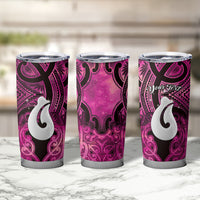 Personalised Maori Matariki Hei Matau Mawhero Tumbler Cup Maori Kowhaiwhai Pattern Galaxy