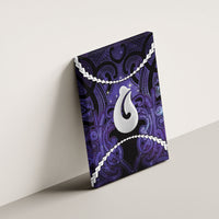 Maori Matariki Hei Matau Waiporoporo Canvas Wall Art Maori Kowhaiwhai Pattern Galaxy