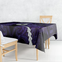 Maori Matariki Hei Matau Waiporoporo Tablecloth Maori Kowhaiwhai Pattern Galaxy