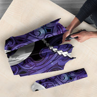 Maori Matariki Hei Matau Waiporoporo Umbrella Maori Kowhaiwhai Pattern Galaxy
